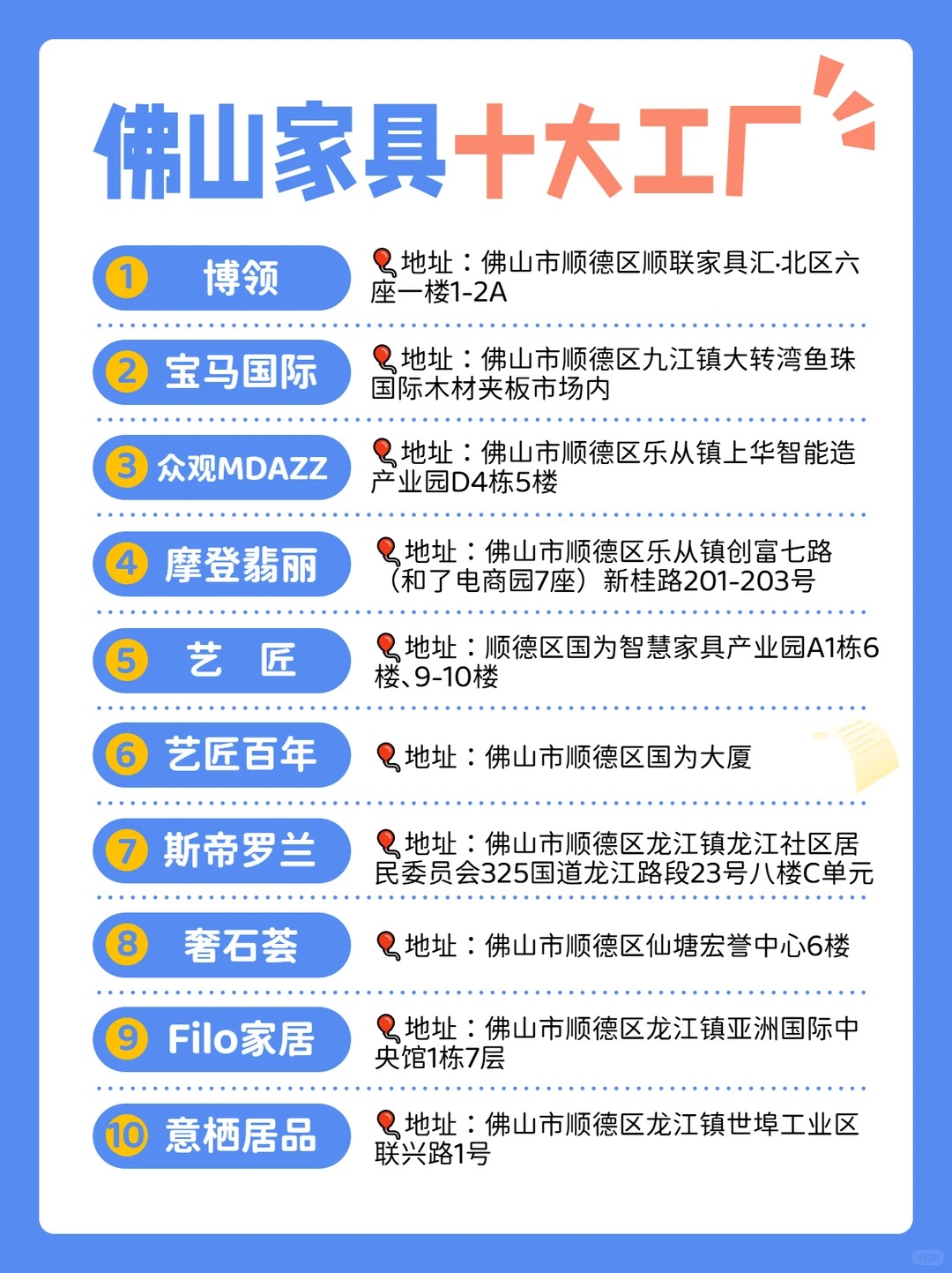 佛山家具十大工厂